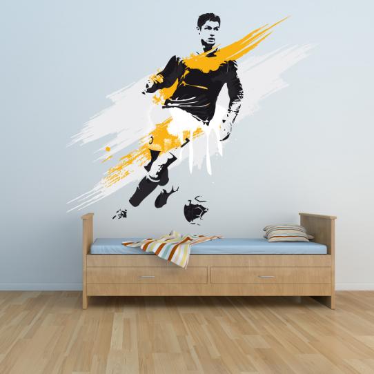 Autocollant Stickers ado joueur de football