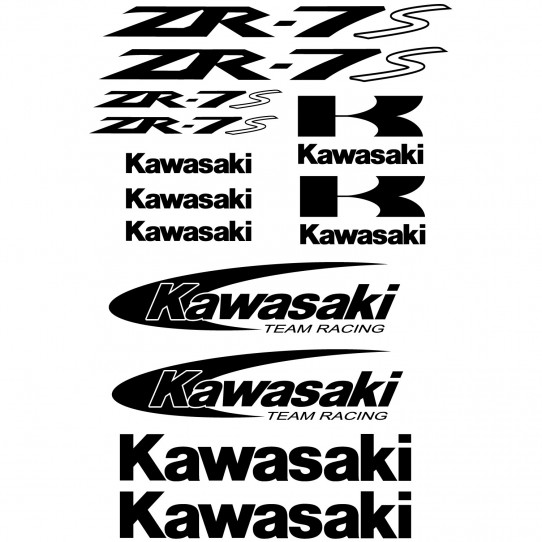 Autocollant - Stickers Kawasaki ZR-7s - sticker adhesif moto casque quad cross