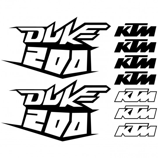 Autocollant - Stickers Ktm 200 duke