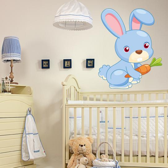 Autocollant Stickers muraux enfant  lapin