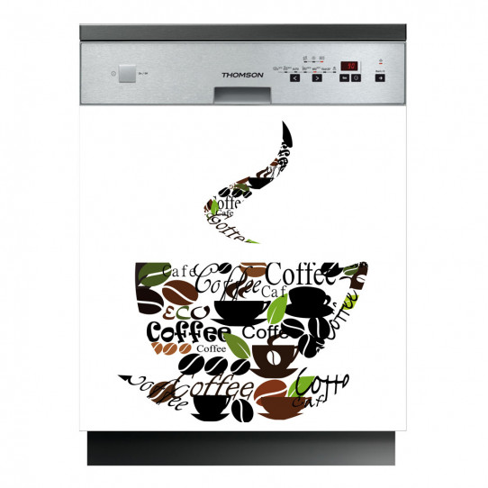 Stickers lave vaisselle coffee