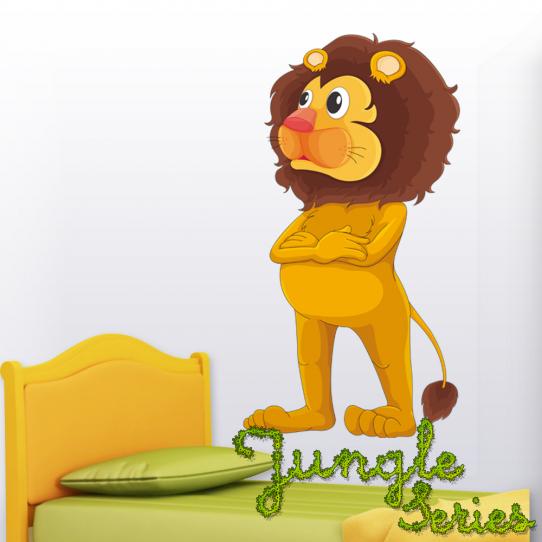 Autocollant Stickers mural enfant lion