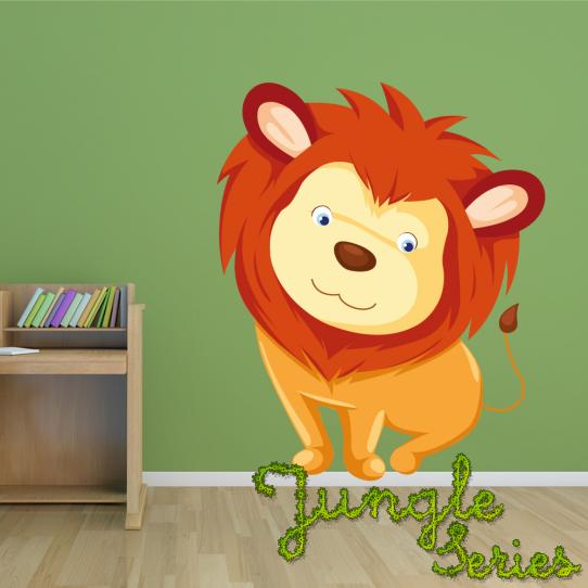 Autocollant Stickers mural enfant lionceaux