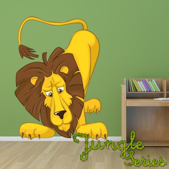 Autocollant Stickers muraux enfant lion