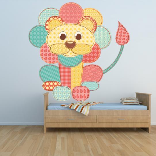 Autocollant Stickers muraux enfant lion