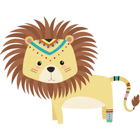 Stickers lion indien