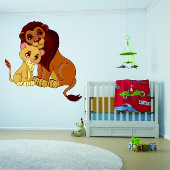 Autocollant Stickers lions