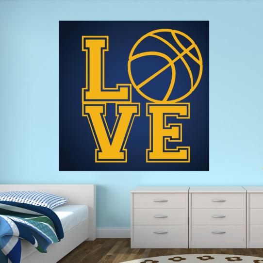 Autocollant Stickers ado love basketball 