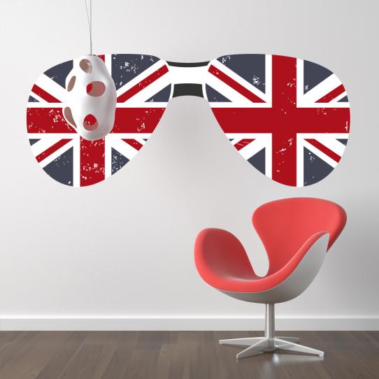 Autocollant Stickers ado lunette angleterre