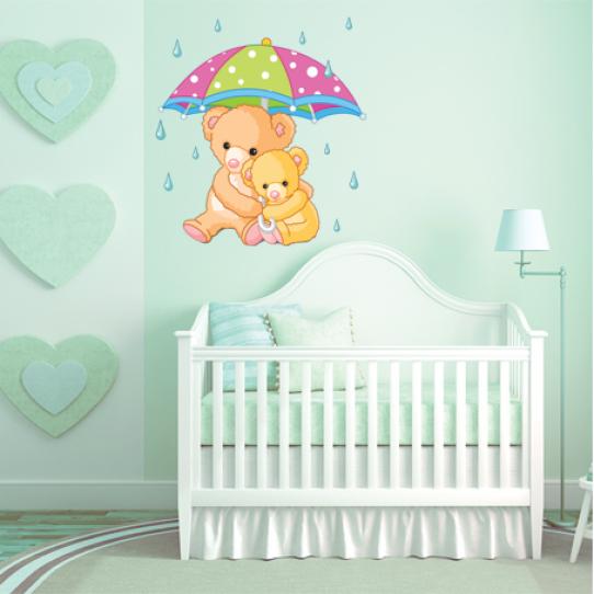 Stickers maman et bebe ourson