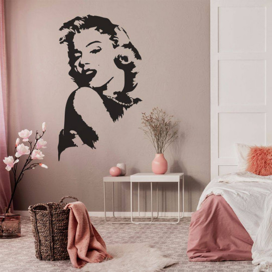 # 1 SOMESUN Mode Fille Peinture Stickers Muraux Chambre Salon Étude Office Autocollant Décoration de Maison Mural Autocollant de Papier Mural 