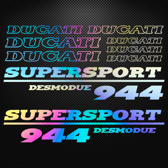 Stickers Autocollants Ducati 600 Super Sport Desmodue - Paire Pour Carénage, Environ 25 Cm, Décoration Moto