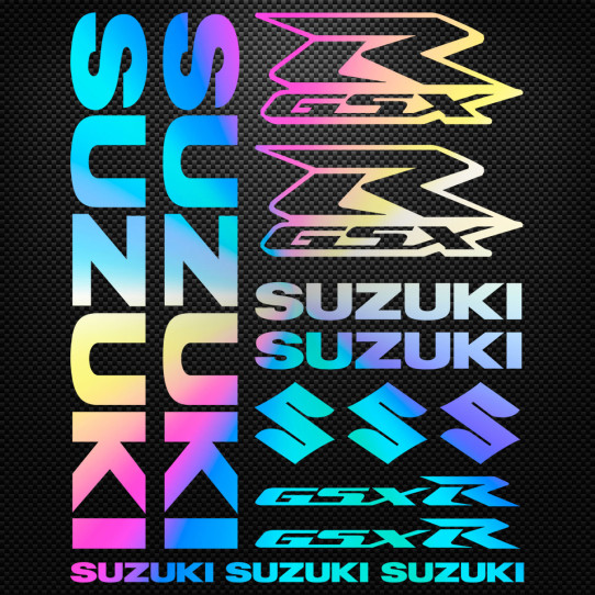 Sticker Works Gsx Stickers moto holographique - SUZUKI GSX R - Des prix 50% moins cher qu ...