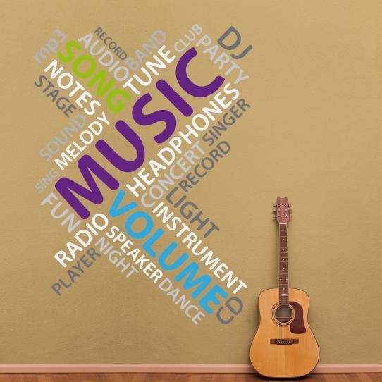 Autocollant Stickers ado musique