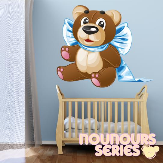 Autocollant Stickers enfant ourson garçon