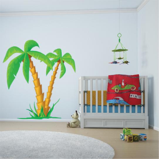 Autocollant Stickers mural enfant palmier