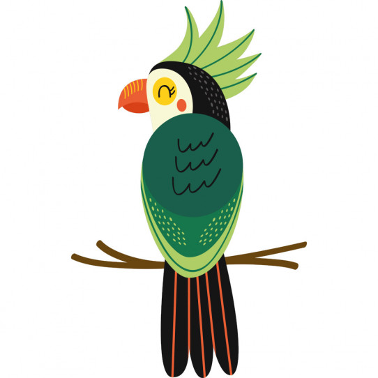 Stickers perroquet