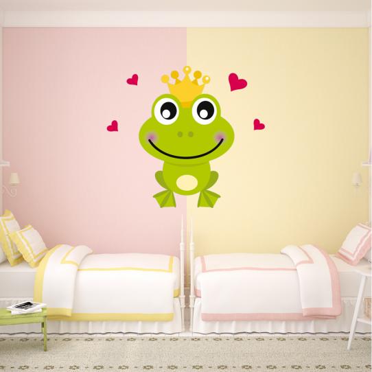 Stickers petit crapaud amoureux 