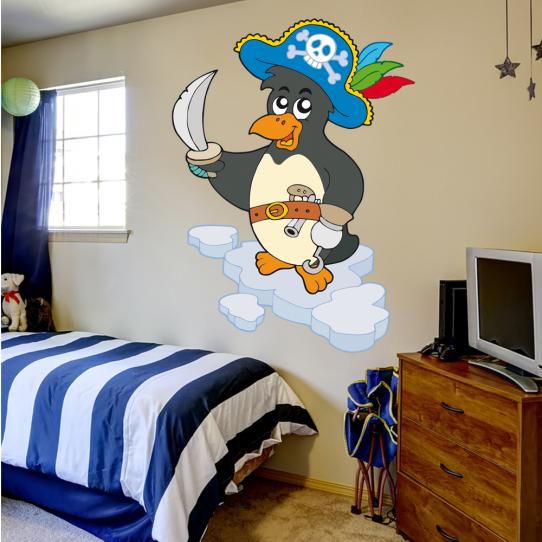 Stickers Pingouin Pirate