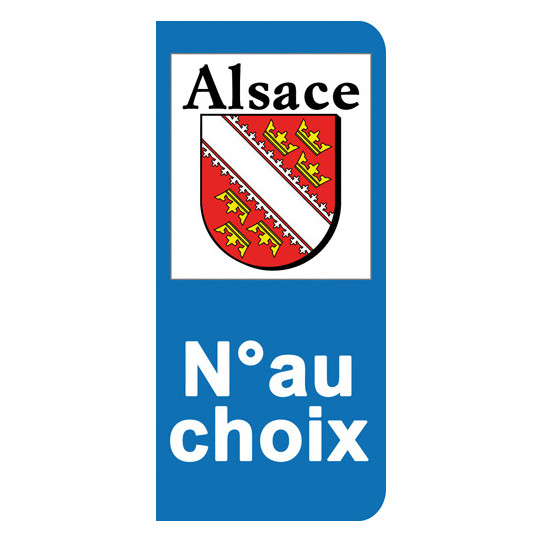 Stickers Plaque Alsace
