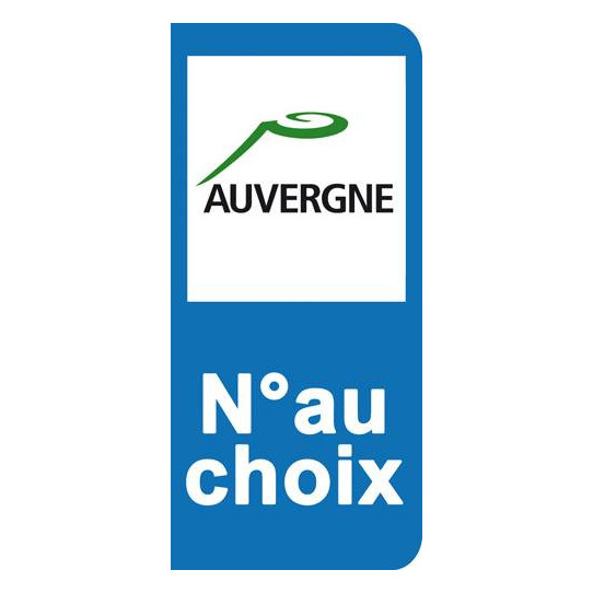 Stickers Plaque Auvergne