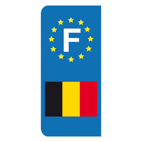 Stickers Plaque Belgique