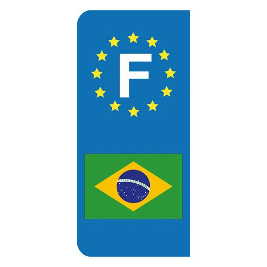 Stickers Plaque Brésil
