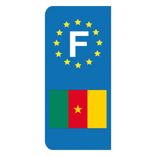 Stickers Plaque Cameroun