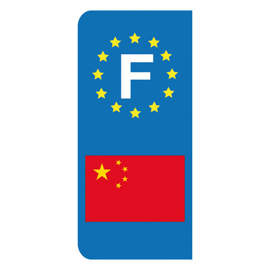 Stickers Plaque Chine