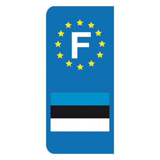 Stickers Plaque Estonie