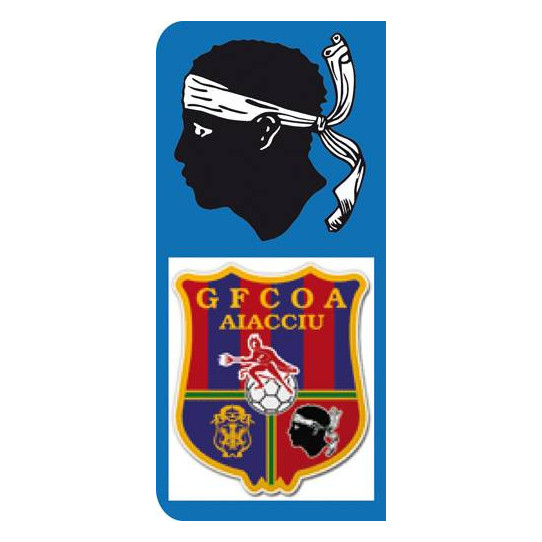 Stickers Plaque GFCOA Ajaccio