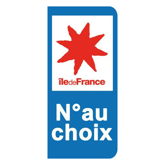 Stickers Plaque Île de France