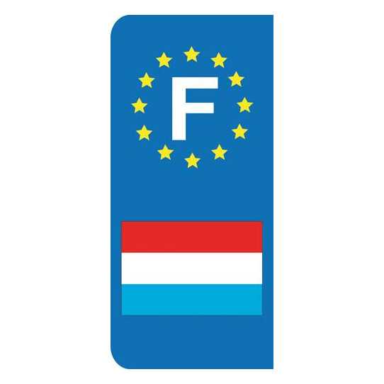 Stickers Plaque Luxembourg