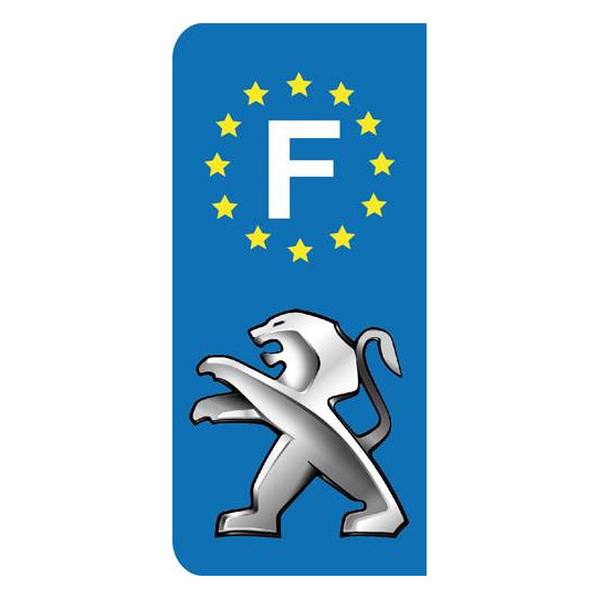 Stickers Plaque Peugeot