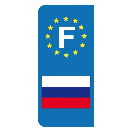Stickers Plaque Russie