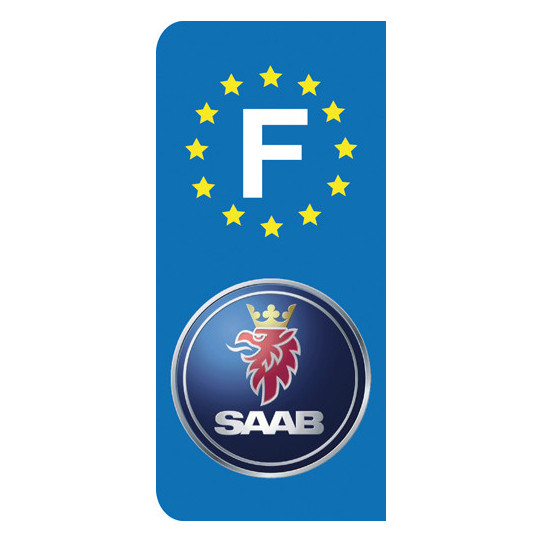 Stickers Plaque Saab