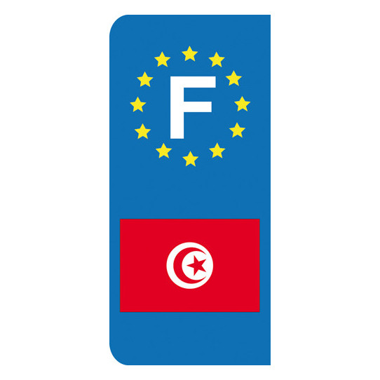 Stickers Plaque Tunisie