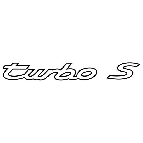 Stickers porsche turbo s