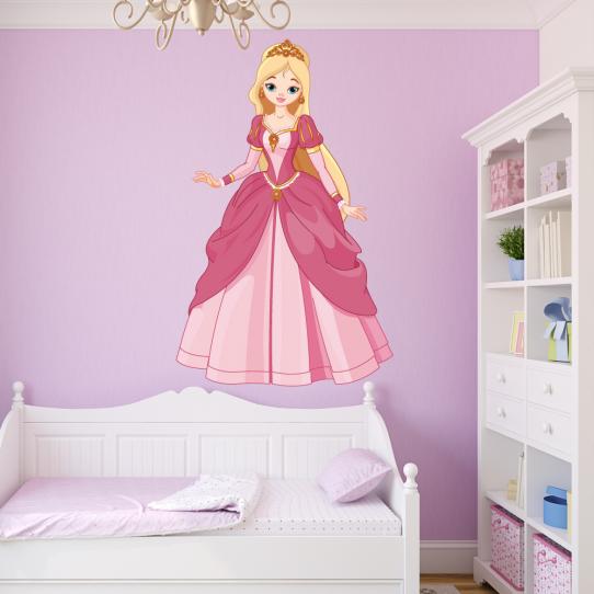 Autocollant Stickers mural enfant princesse 