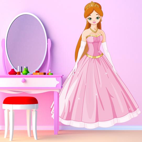 Autocollant Stickers enfant princesse