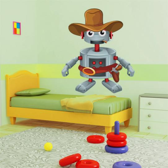 Stickers robot cowboy