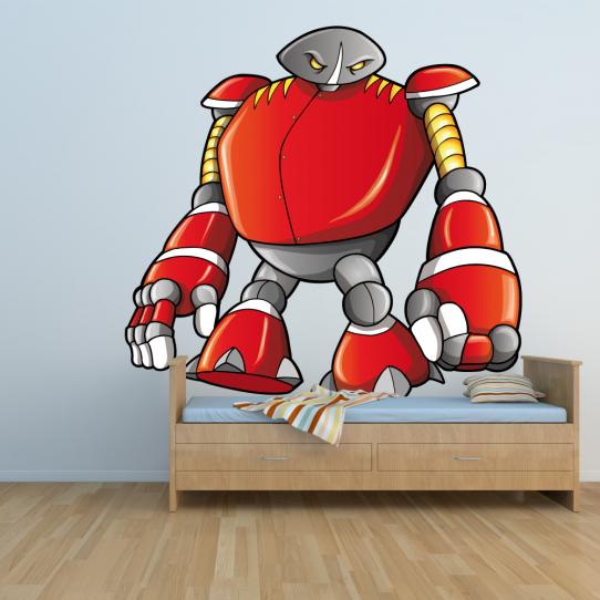 Autocollant Stickers muraux enfant robot grande main