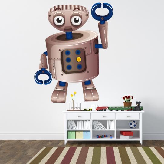 Autocollant Stickers muraux enfant robot pince