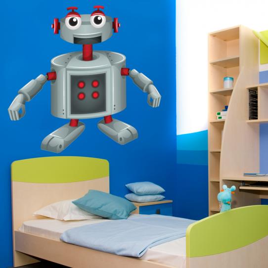 Autocollant Stickers enfant robot sourire