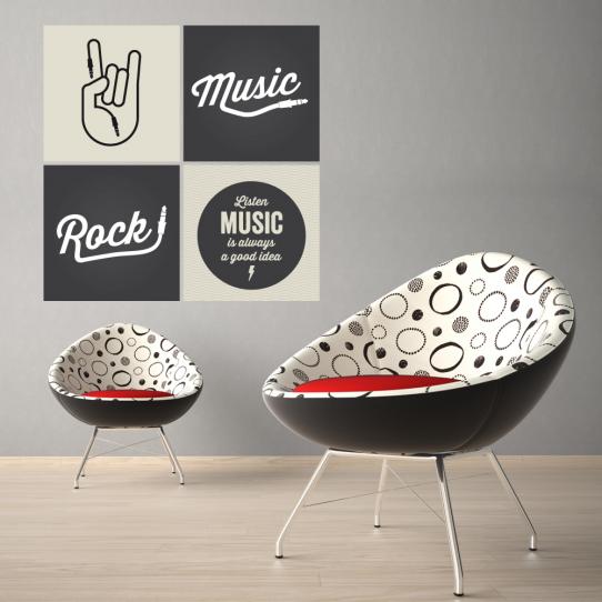 Autocollant Stickers ado rock