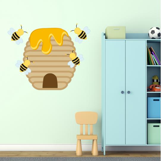 Stickers Ruche Abeille