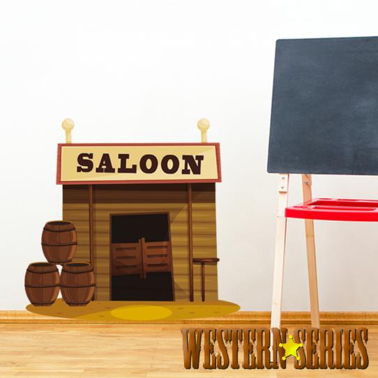 Autocollant Stickers enfant saloon
