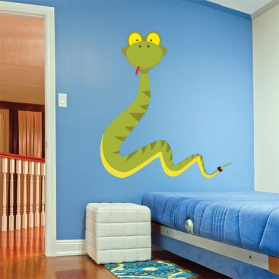 Autocollant Stickers muraux enfant serpent