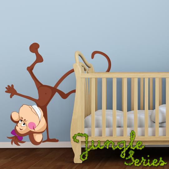 Autocollant Stickers enfant singe