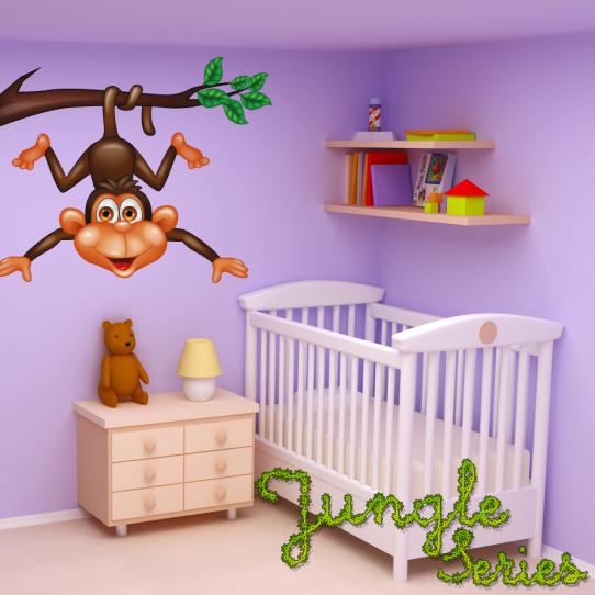 Autocollant Stickers mural enfant singe